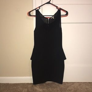 Black Peplum Dress